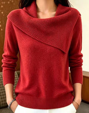 Inell | Asymmetric Foldover-Neck Jumper