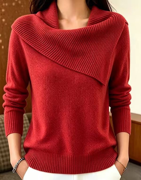 Inell | Asymmetric Foldover-Neck Jumper