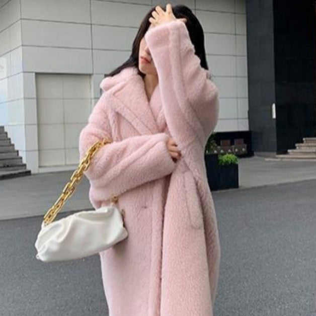 Jazlyn | Long Textured Lapel Coat