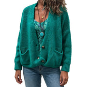 Lezlie | V-Neck Button Cardigan