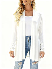 Ruthann | Long Open-Front Jacket