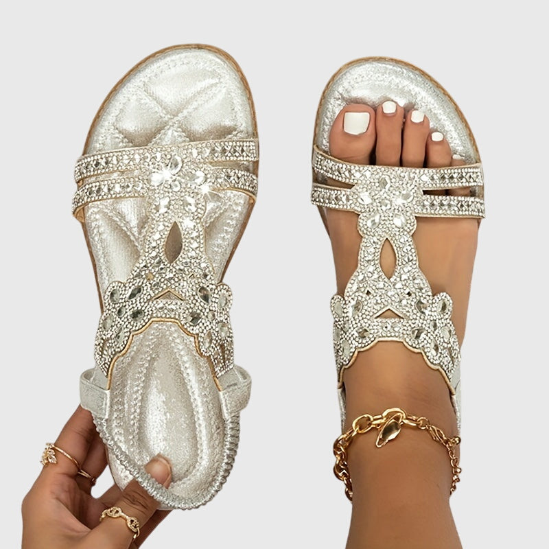 CADENCE | QUILTED CUSHIONED SANDALS