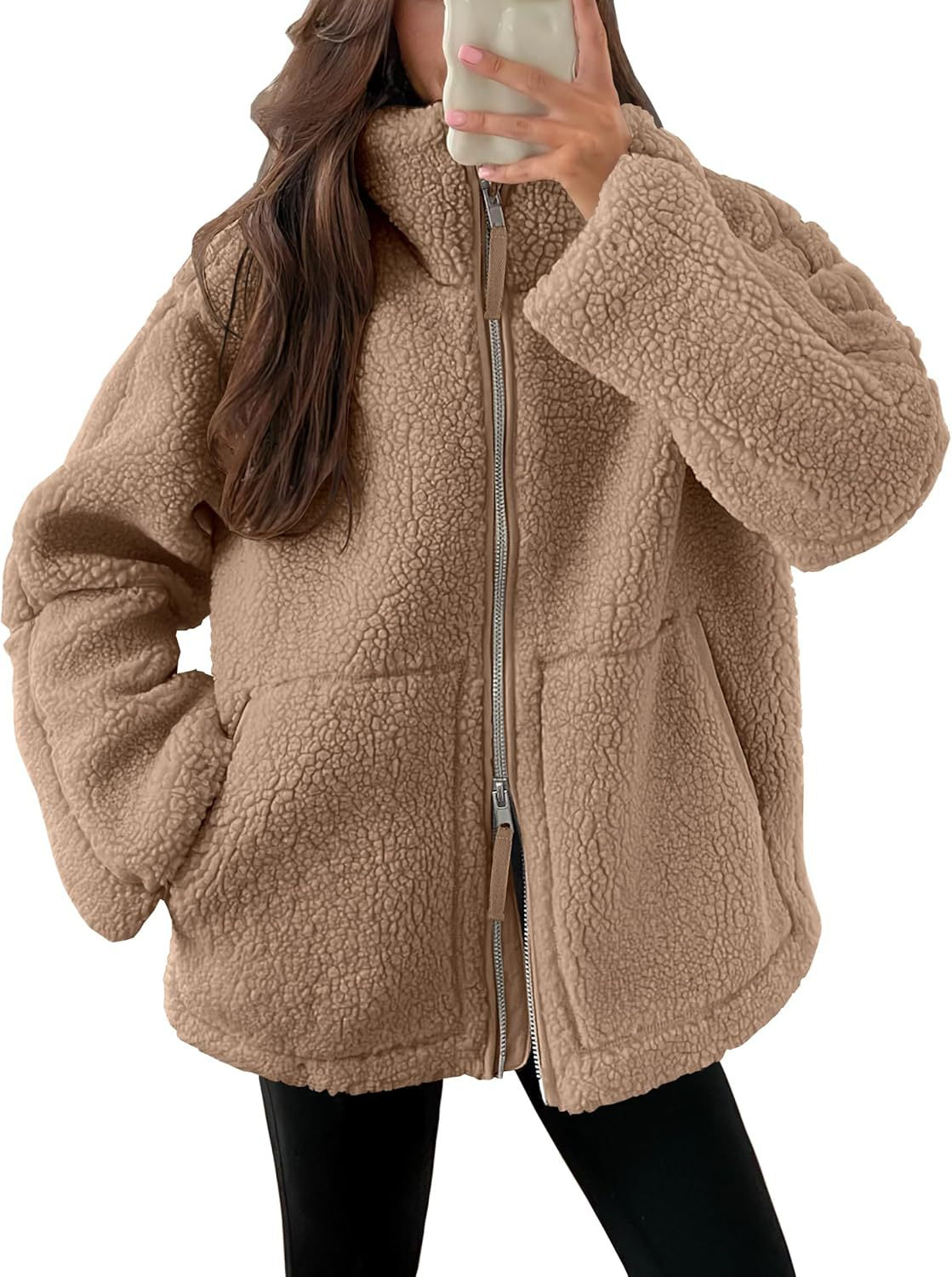 Denisha | Stand-Collar Textured Zip Jacket