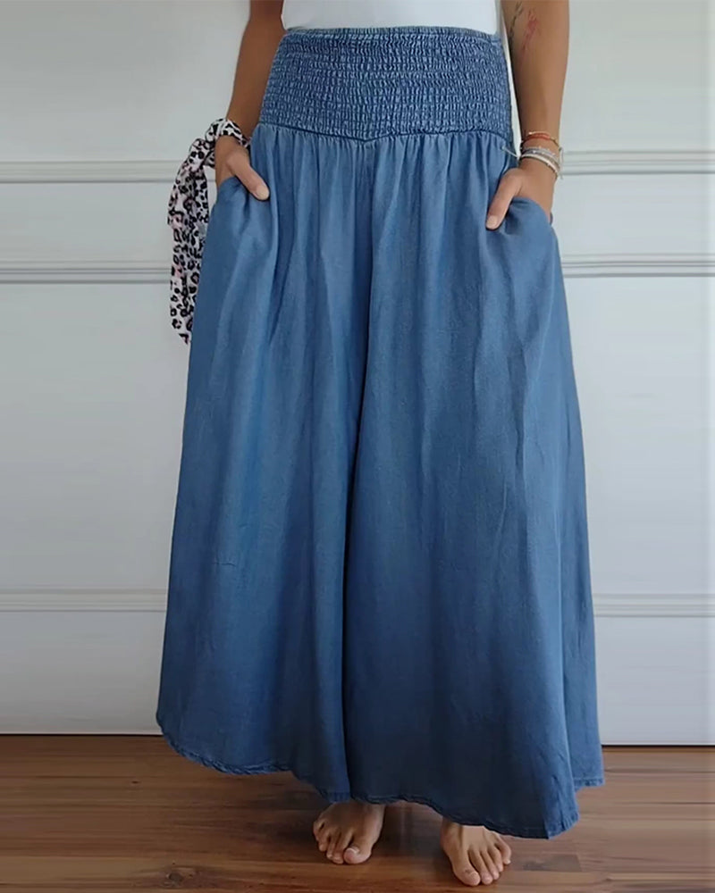 MIRA | HIGH-WAISTED ELASTIC-WAIST DRESS