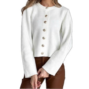 Chasidy | Round-Neck Button Cardigan