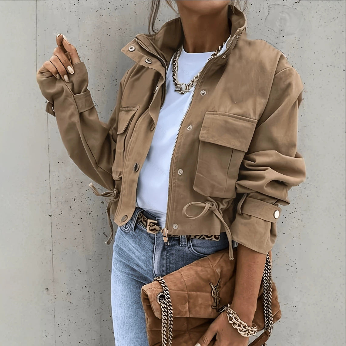 Rebekah | Cropped Utility Jacket