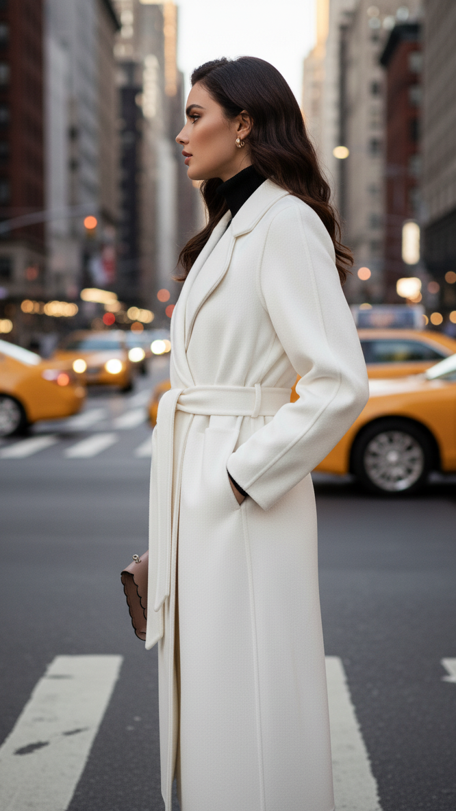 Vonda | Double-Breasted Belted Coat