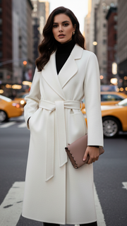 Vonda | Double-Breasted Belted Coat