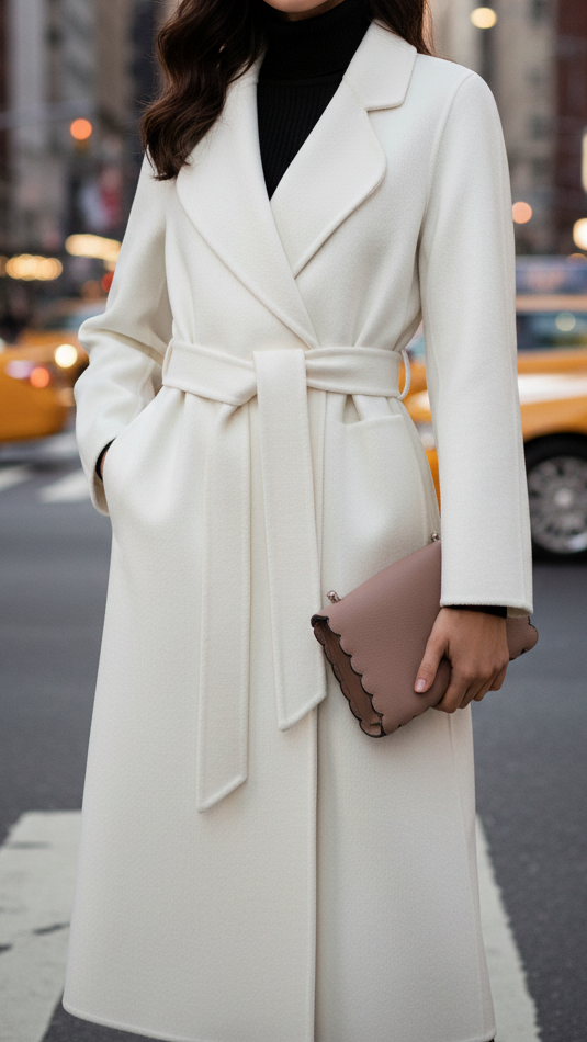 Vonda | Double-Breasted Belted Coat