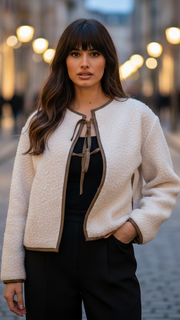Kelsi | Tie-Neck Cropped Jacket