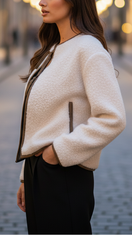 Kelsi | Tie-Neck Cropped Jacket