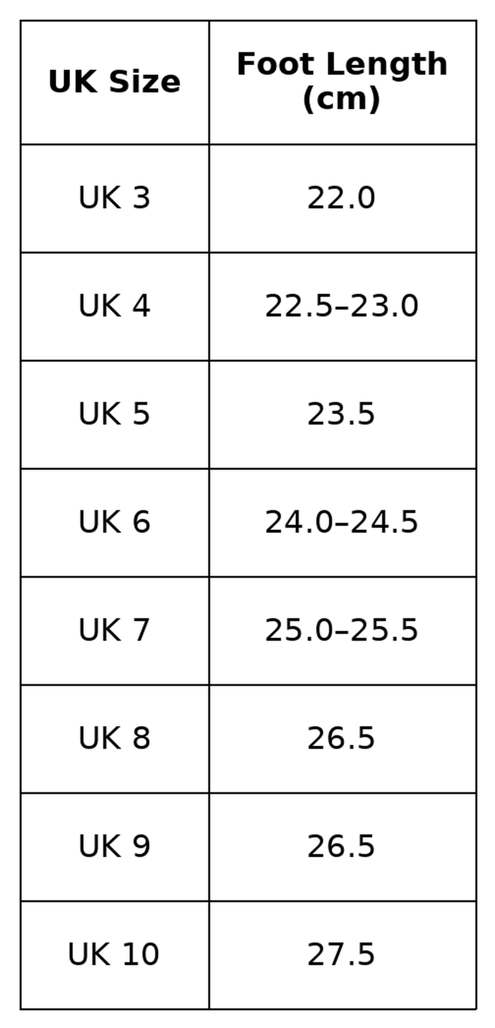 Size guide