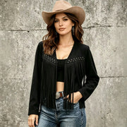 Tamica | Fringed Open-Front Jacket