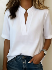 Lashell | Keyhole-Neck Blouse