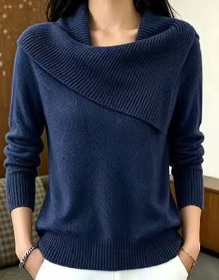 Inell | Asymmetric Foldover-Neck Jumper