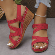 Ivah | Cut-Out Wedge Sandals