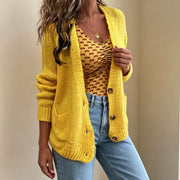 Lezlie | V-Neck Button Cardigan
