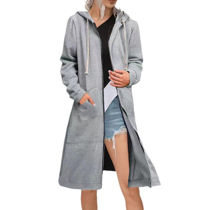 Maryalice | Hooded Long Zip Cardigan