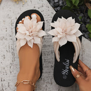 Tinnie | Flower-Detail Toe-Post Sandals