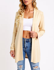 Ruthann | Long Open-Front Jacket