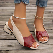 Conni | Contrast-Strap Slingback Sandals