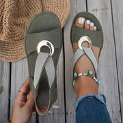 Kiyoko | Ring-Detail Strap Sandals