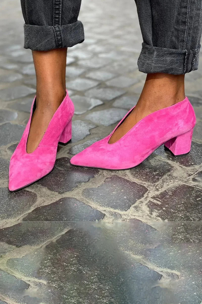 Women's heels in Fuchsia
