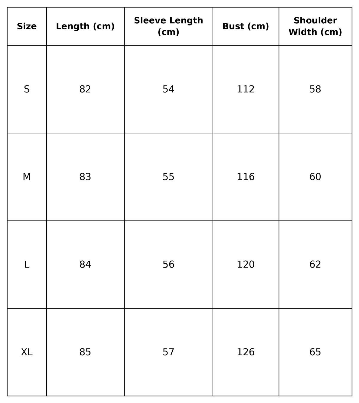 Size guide