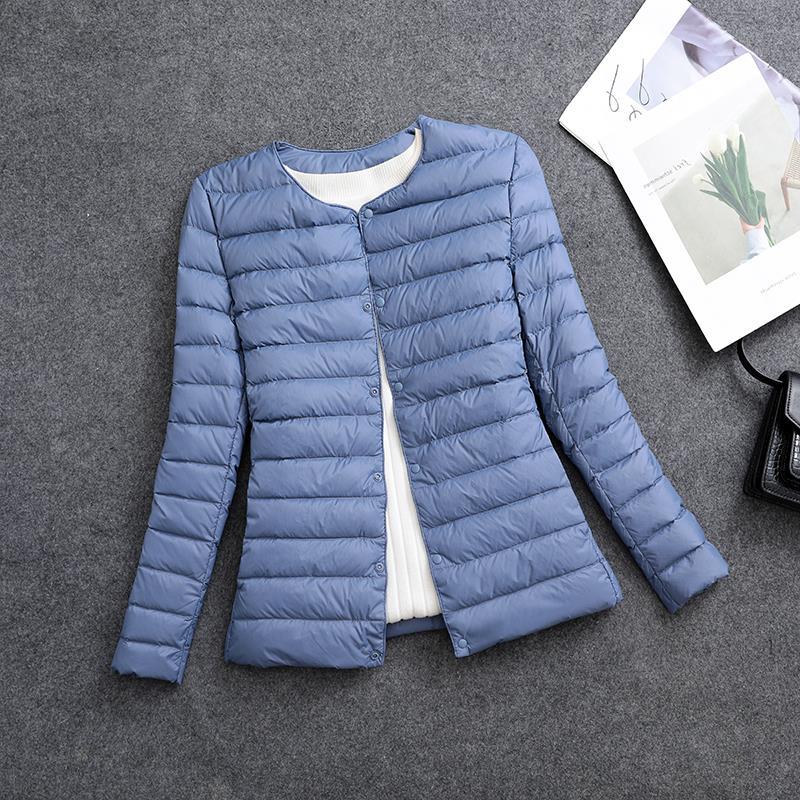Rosamund | Lightweight Round-Neck Padded Jacket in Cherry Blossom Pink
