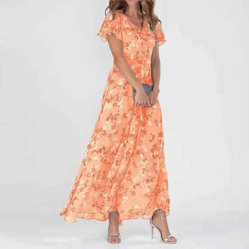 ZURI | FLORAL V-NECK DRESS