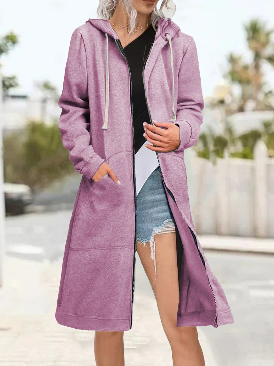 Maryalice | Hooded Long Zip Cardigan