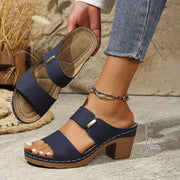 Irasema | Double-Strap Block-Heel Sandals