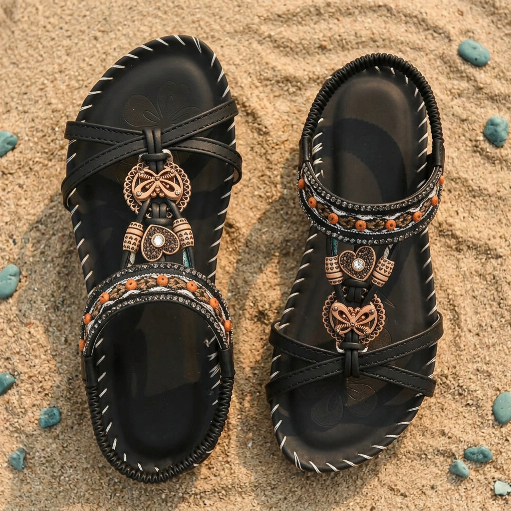 Tahnee | Decorative T-Strap Sandals