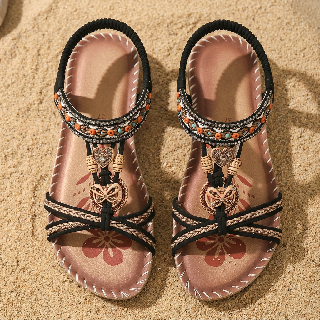 Tahnee | Decorative T-Strap Sandals