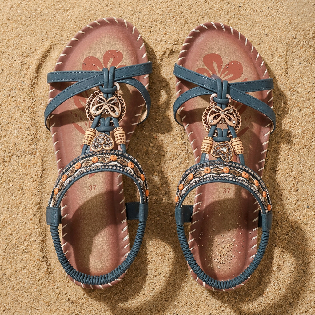 Tahnee | Decorative T-Strap Sandals
