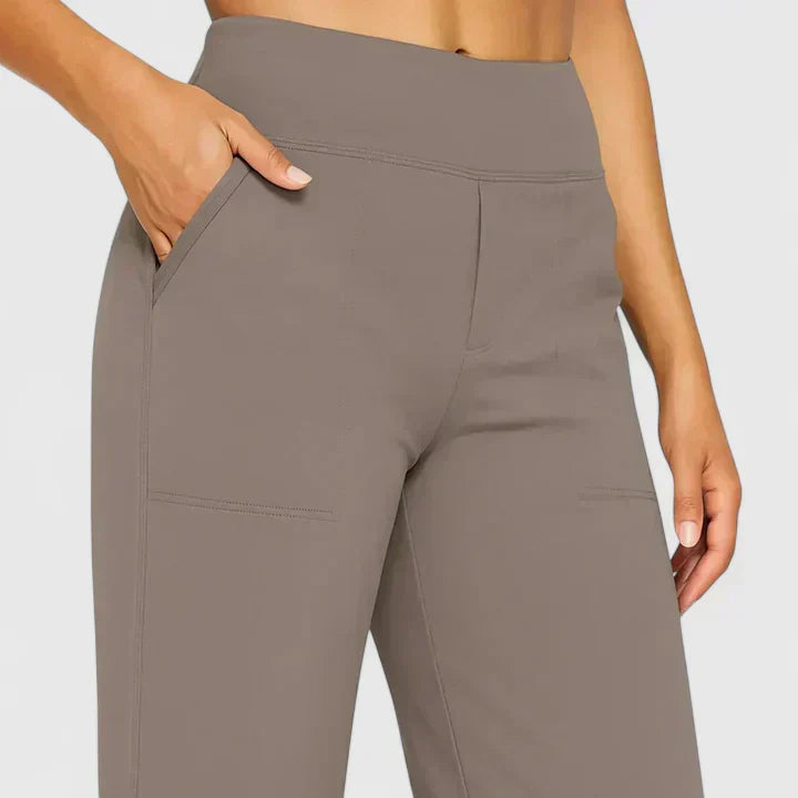 AME | POCKET-DETAIL ELASTIC-WAIST TROUSERS