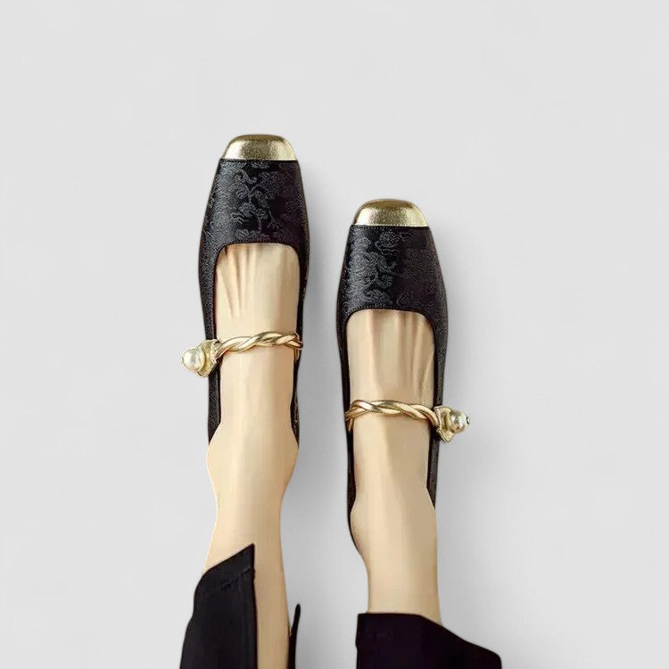 CHRYSTAHH | BLOCK-HEEL ORTHOPAEDIC MARY JANE SHOES