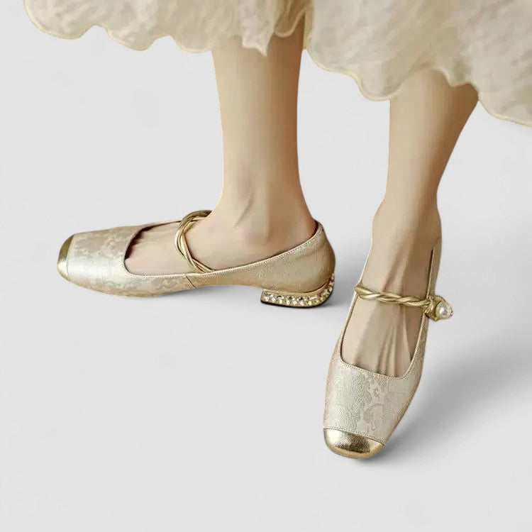 CHRYSTAHH | BLOCK-HEEL ORTHOPAEDIC MARY JANE SHOES