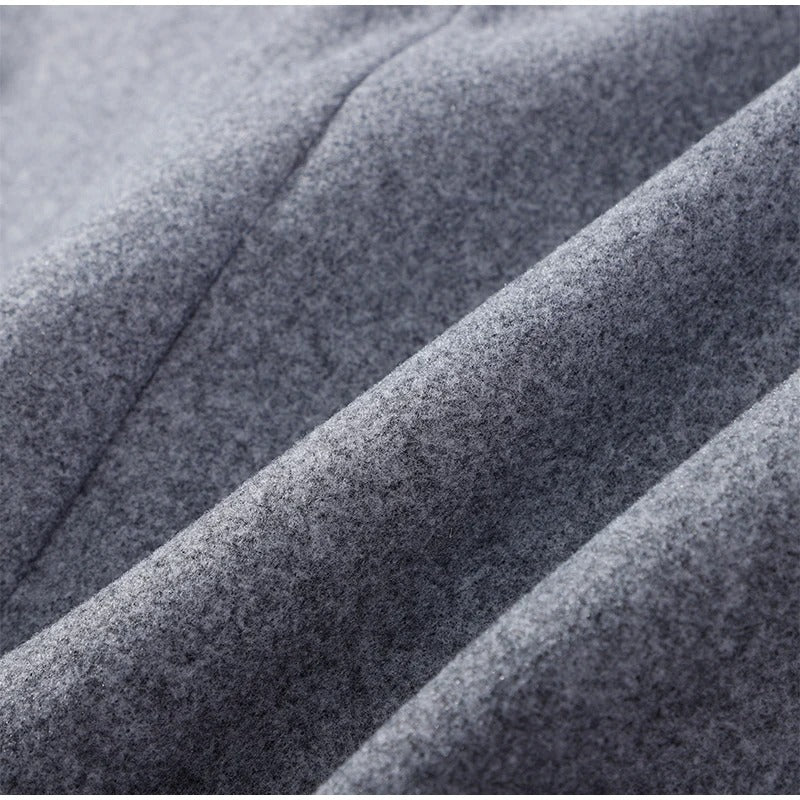 Ceridwen | High-Neck Double-Breasted Wool-Blend Coat