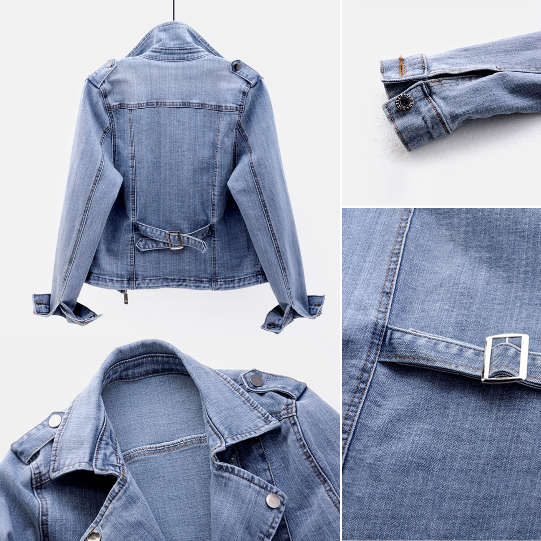 Joella | Denim Biker Jacket