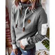 Tynisha | Contrast-Detail Hoodie
