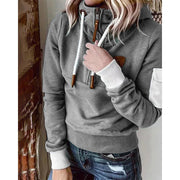 Tynisha | Contrast-Detail Hoodie