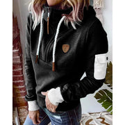 Tynisha | Contrast-Detail Hoodie