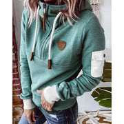 Tynisha | Contrast-Detail Hoodie