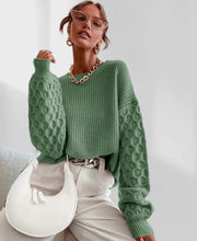 Gladis | Textured-Sleeve Jumper