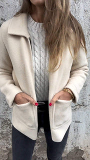 Jeannine | Collared Zip Jacket