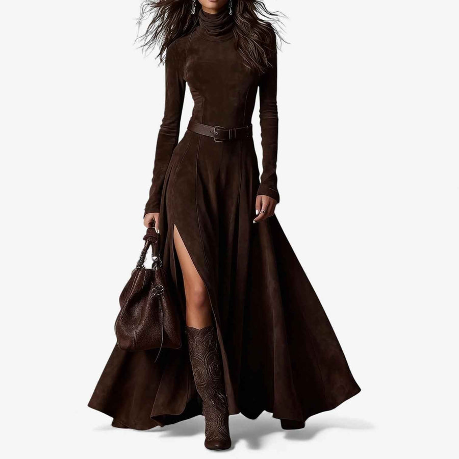 Kinga | Elegant Long Dress with Belt