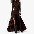 ÉLODIE | BELTED COLLARED DRESS
