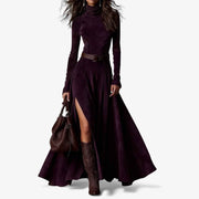 Élodie | Long Elegant Dress With Included Belt