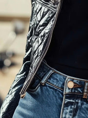 Annamae | Quilted Biker Jacket